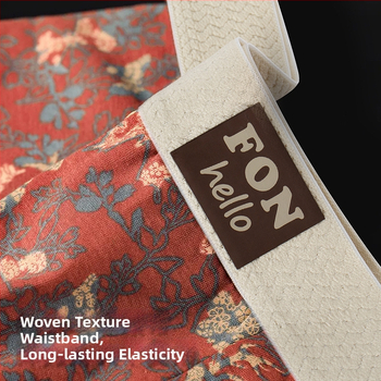 Ανδρικά μποξέρ από 95–100% βαμβάκι, διαπνέοντα και αντιβακτηριακά, με μέση ζώνη, επένδυση στην περιοχή της βουβωνικής χώρας από βισκόζη