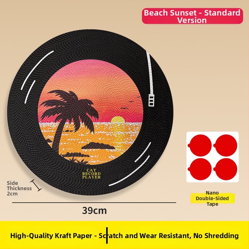 Πίνακας γρατσουνίσματος για γάτες από Washi χαρτί – επιτοίχιος, περιστρεφόμενος, σχέδιο πατουσάς γάτας σε ύφος ελαιογραφίας (χαριτωμένο στυλ)