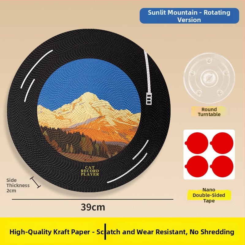 Πίνακας γρατσουνίσματος για γάτες από Washi χαρτί – επιτοίχιος, περιστρεφόμενος, σχέδιο πατουσάς γάτας σε ύφος ελαιογραφίας (χαριτωμένο στυλ)