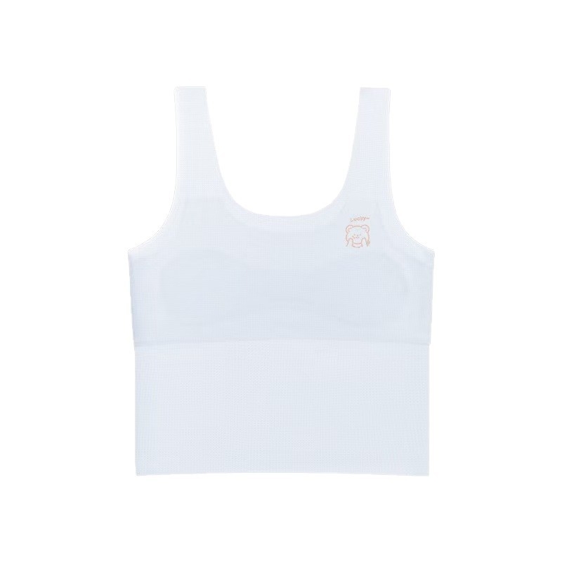 Sutien u stilu vestice za predpubertetne djevojčice (uzrast 9–13), puna cupa, cupa bez oblikovanja, glavni materijal najlon s završetkom Ice Silk, podstava od Mulberry svile, fiksni kaiševi, prozračan i upija vlagu.