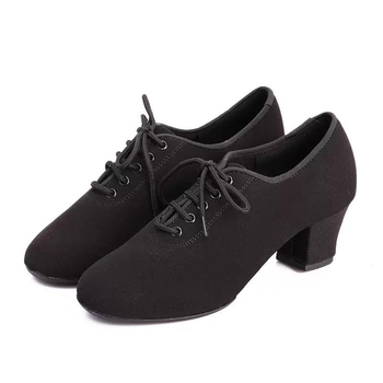 Betty ženske latino plesne cipele, odrasle, s debelim petom, mekane podom, cipele za vježbanje, moderan učiteljski stil, ballroom ples