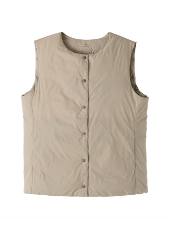 Ženska vesta s perju Slim-fit – punilo: bijelo pačje perje, udio perja 86–90%, kratka duljina (40–50 cm)