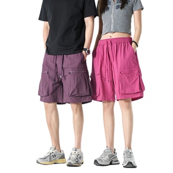 G55 Unisex ljetne šorceve od najlona, 100% najlon, brzo sušeće, prozračne, slobodan kroj, Capri duljina