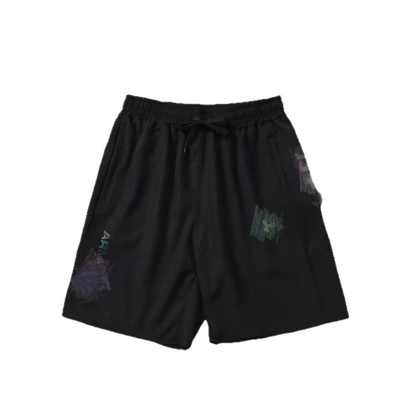 Muške brzosušne ležerne sportske kratke hlače, najlon tkanina s Ice Silk 100%, labav kroj, elastičan pojas, za ljeto (najlon; Ice Silk 100%; labav kroj; elastičan pojas; ljeto)