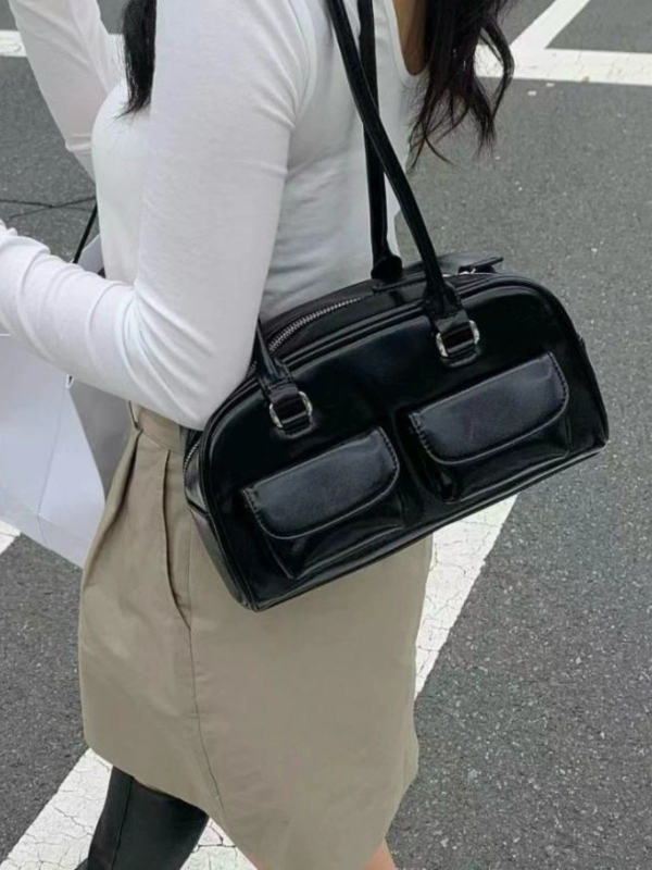 Unisex Boston torba, poliester, PU podstava, proljeće 2024 izdanje