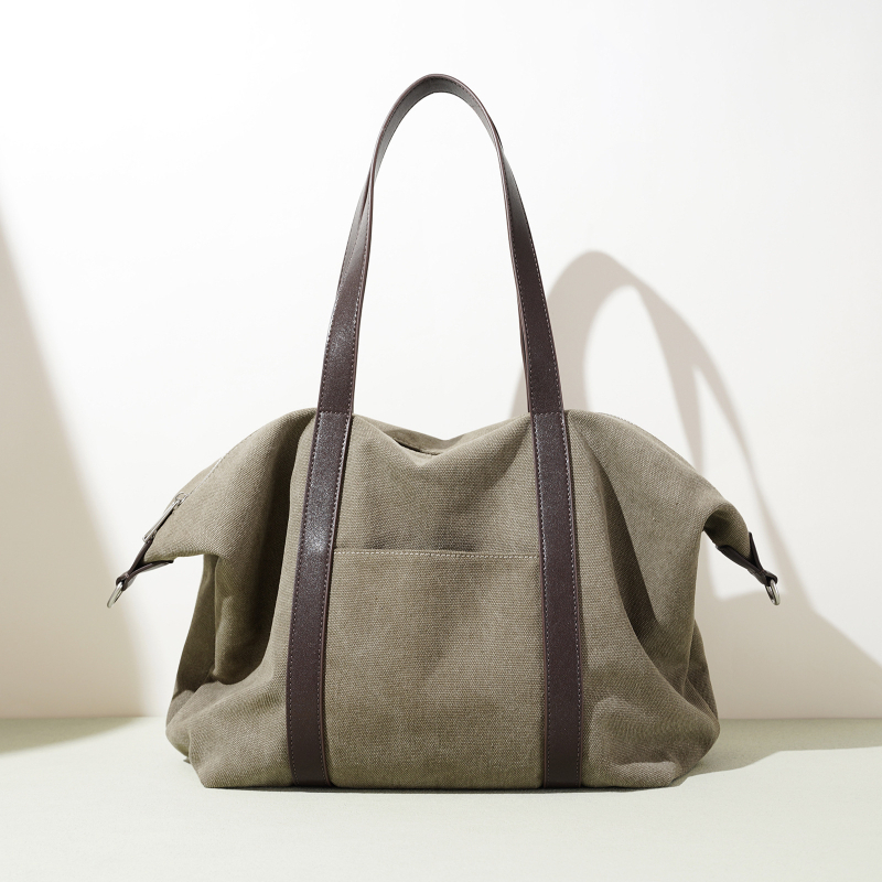 Putna torba s urbanim minimalističkim stilom, platno i poliester, crossbody torba za dnevne prilike, horizontalni kvadratni oblik, podstava od poliestera, unutarnji džep sa zipom i džep za telefon.