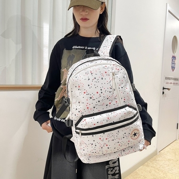 Unisex ruksak za školu 20–35L, Oxford tkanina, točkasti uzorak, zakrivljeni naramenik