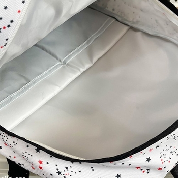 Unisex ruksak za školu 20–35L, Oxford tkanina, točkasti uzorak, zakrivljeni naramenik