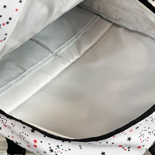 Unisex ruksak za školu 20–35L, Oxford tkanina, točkasti uzorak, zakrivljeni naramenik