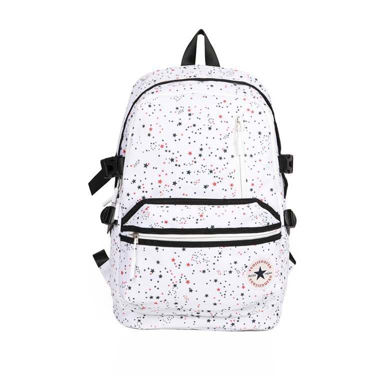 Unisex ruksak za školu 20–35L, Oxford tkanina, točkasti uzorak, zakrivljeni naramenik