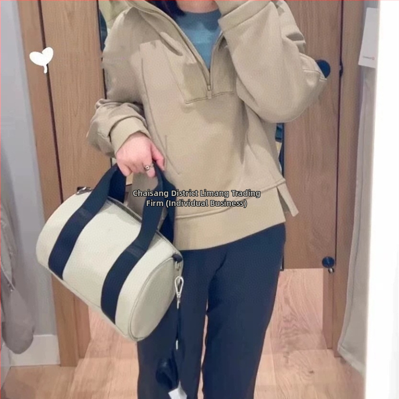 Nylonová cilindrová cez rameno taška – Boston Classic, unisex cestovná taška na voľný čas, hlavná tkanina: nylon (88%), zmes chemických vlákien, rovný typ