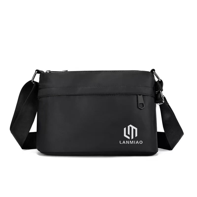 Мъжка чанта за рамо в градски стил, полиестер, джоб за 8-инчов лаптоп, ежедневна употреба