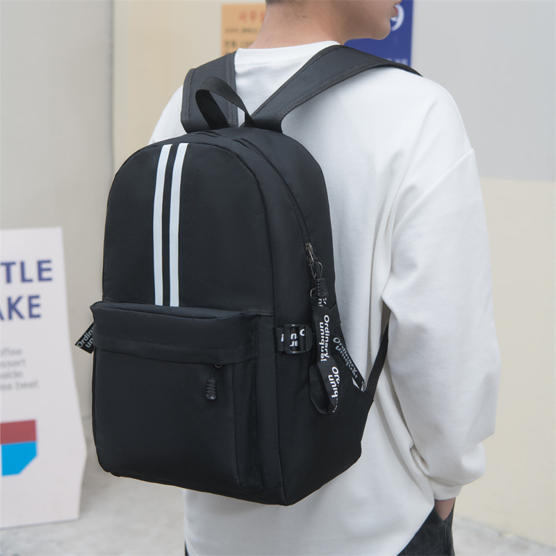 Najlonski ruksak za učenike, proširiva kapaciteta 20–35L, za 15-inčni laptop, uzorak s slovima