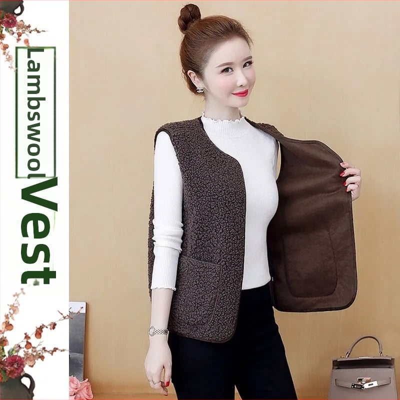 Vesta od chenille tkanine i spandexa, standardna duljina 50-65 cm, labav kroj