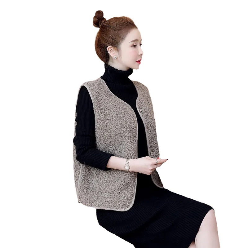 Vesta od chenille tkanine i spandexa, standardna duljina 50-65 cm, labav kroj