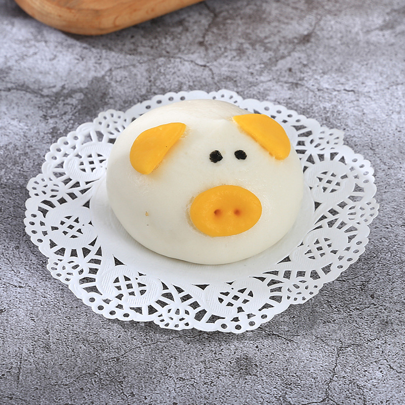 Hârtie de copt circulară, absorbantă la grăsimi, bază cu model floral dantelat, 100 foi/pachet — Mao Dry Packaging