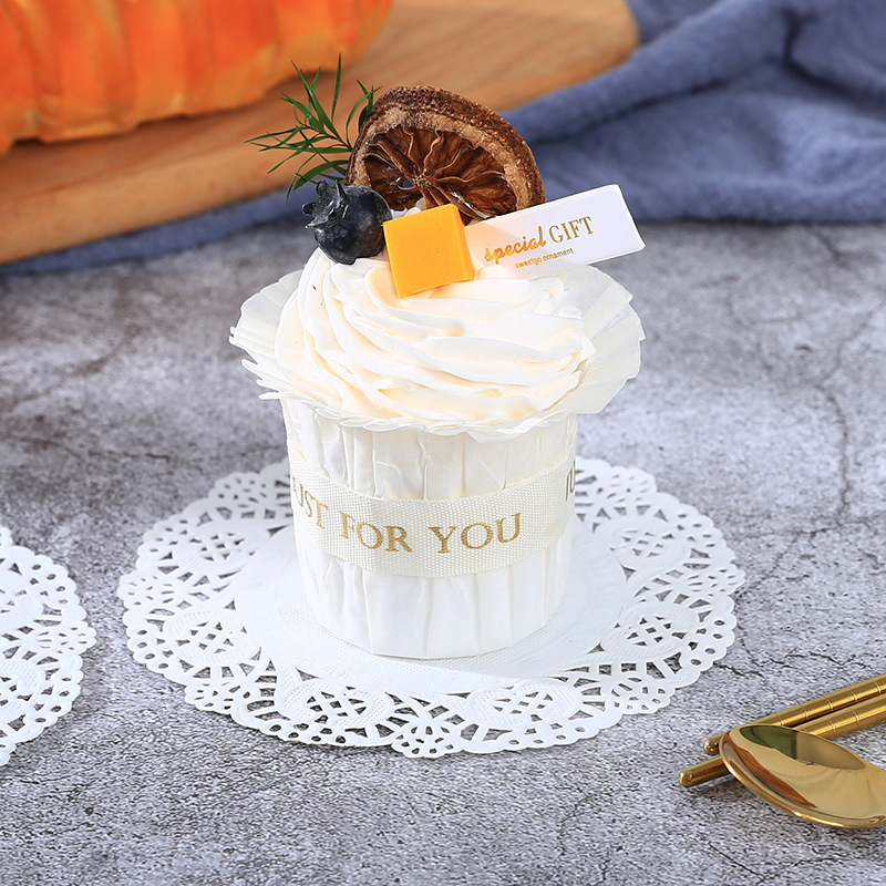 Hârtie de copt circulară, absorbantă la grăsimi, bază cu model floral dantelat, 100 foi/pachet — Mao Dry Packaging