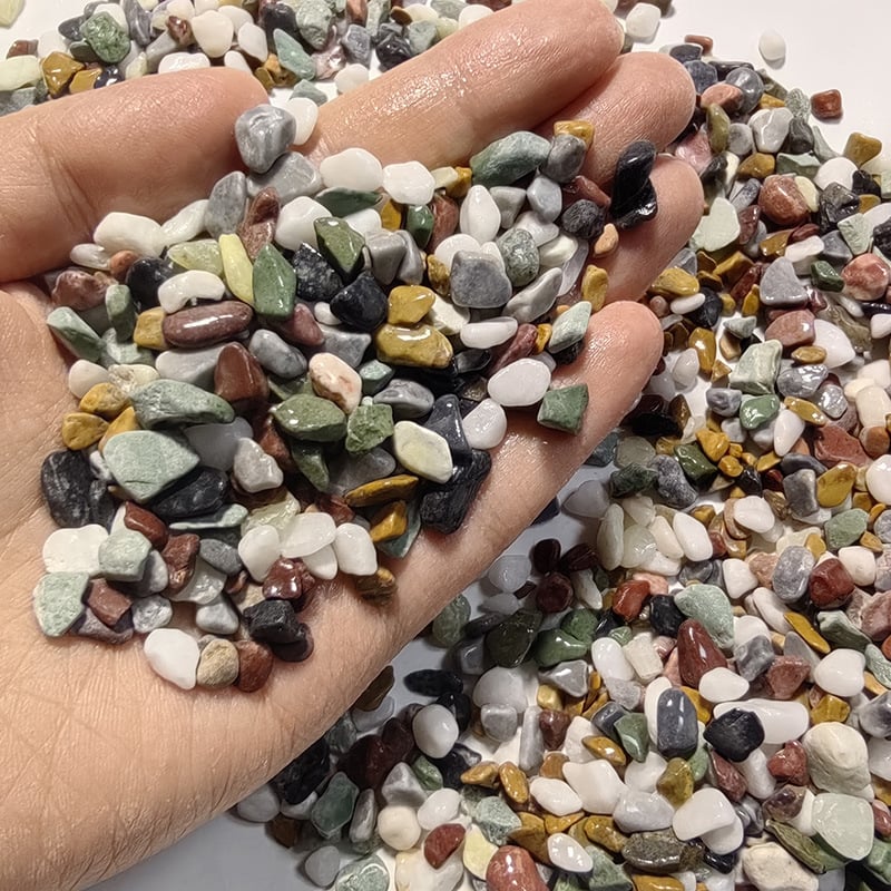 Rui cheng prirodni riječni kamen za ukras akvarija, dekorativni kamen, 2,5 kg po vreći, 2500 g