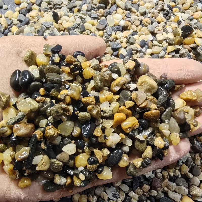 Rui cheng prirodni riječni kamen za ukras akvarija, dekorativni kamen, 2,5 kg po vreći, 2500 g