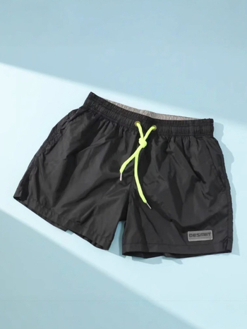 Muške kupaće šorceve za plažu, 3/4 dužine, dvostrani mrežasti unutarnji dio, brzo se suše, pogodno za plivanje, ljeto 2025, streetwear stil