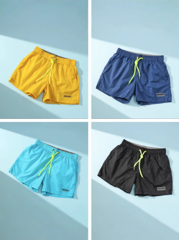 Muške kupaće šorceve za plažu, 3/4 dužine, dvostrani mrežasti unutarnji dio, brzo se suše, pogodno za plivanje, ljeto 2025, streetwear stil