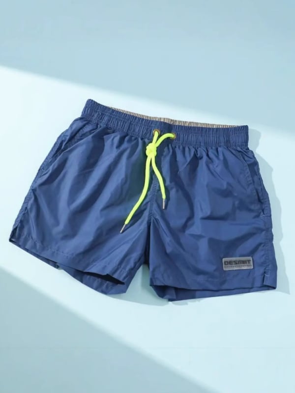 Muške kupaće šorceve za plažu, 3/4 dužine, dvostrani mrežasti unutarnji dio, brzo se suše, pogodno za plivanje, ljeto 2025, streetwear stil