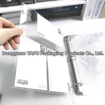 YP A4 tri‑rámové vnútorné stránky z PP pre výmenné listy, 10 strán, 3 otvor, tlač loga, vlastné spracovanie