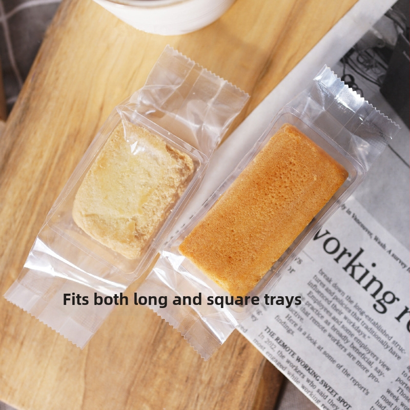 Gravírované tlačené hrubšie bavlnené papierové tašky na balenie ananásových pečív a sušienok, 50 ks v balení, priehľadný matný povrch