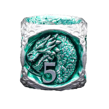 Metalni skup kockica s glavom zmaja, cinkova zlitina, šestouglasti oblik, zaobljeni rubovi, 100 komada, Lixin Da