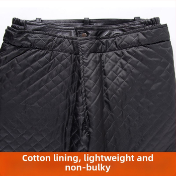 Kožne hlače od kravljeg kože, blok uzorak, skateboard stil, zima 2023, za srednju dob i starije