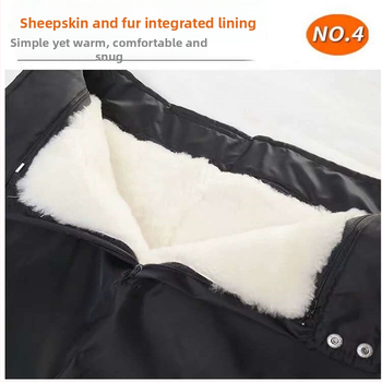 Zimske hlače od vune s kamuflažnim uzorkom i flis podstavom, visok pas