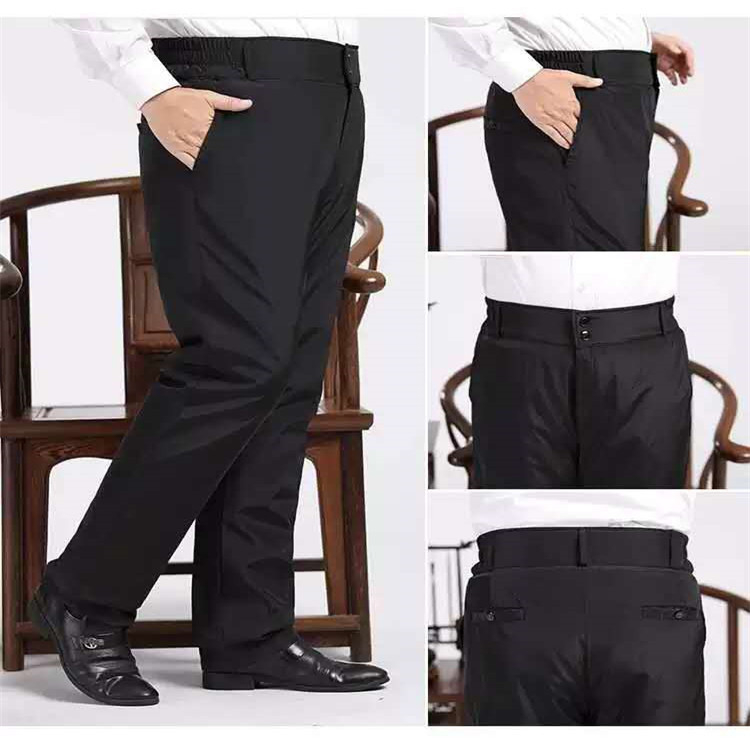 Zimske hlače od vune s kamuflažnim uzorkom i flis podstavom, visok pas