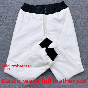 Hlače od umjetne kože, uski kroj, proljeće 2025, originalni dizajn, s etiketom