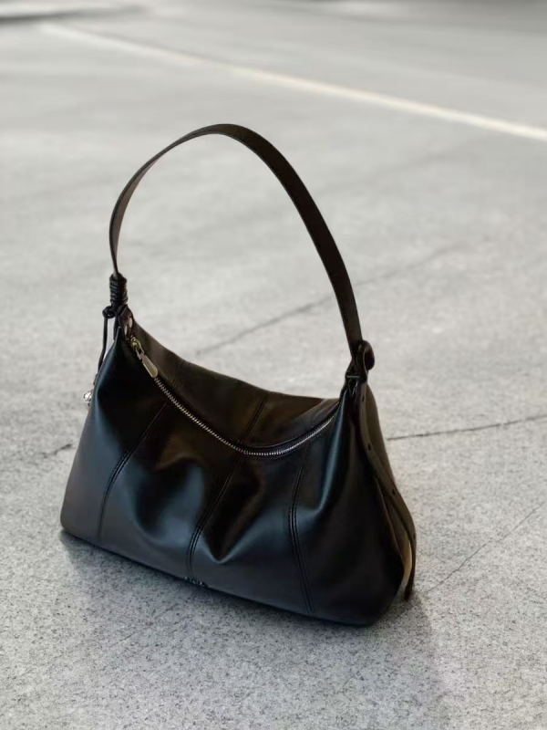 Nanfeng Tote torba za žene - PU materijal, urbani stil jednostavnosti, srednja veličina, dumpling oblik, zatvaranje zipom