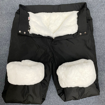 Pantalone za skateboard s kožom i vunom, vanjski materijal od kože alpake, zimska odjeća, normalna debljina