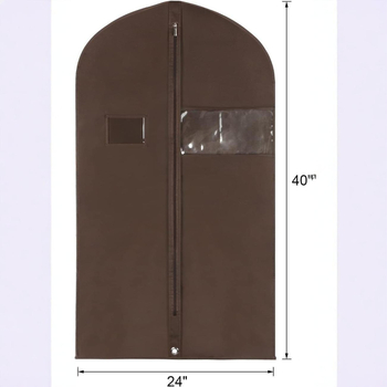 Sac de haine din material nețesut cu fereastră transparentă, stil simplu și modern, protecție împotriva prafului și umezelii