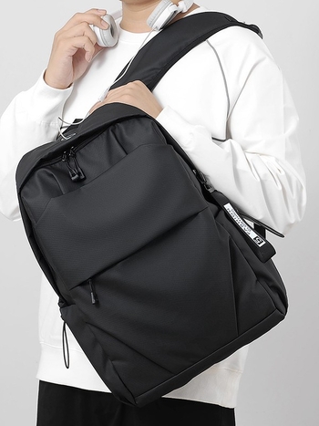 Unisex ruksak za notebook – Jednostavan stil za poslovna putovanja, Oxford tkanina, 20–35L, kompatibilan sa standardnim prijenosnicima, otporan na habanje, zakrivljene naramenice