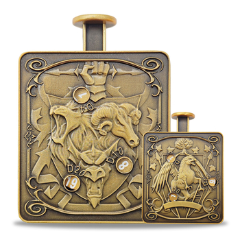 Metalne D&D kocke, cinkova legura, 20-stranih, 7-u-1 ruleta, prilagodljive