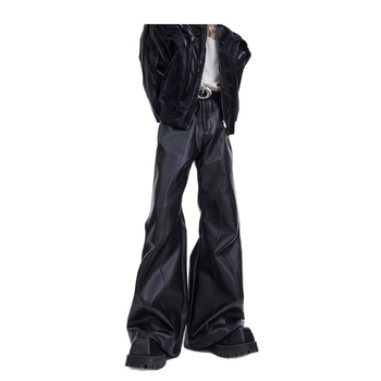 Muške PU kožne hlače - labav kroj, vintage stil, četiri sezone, svakodnevno nošenje