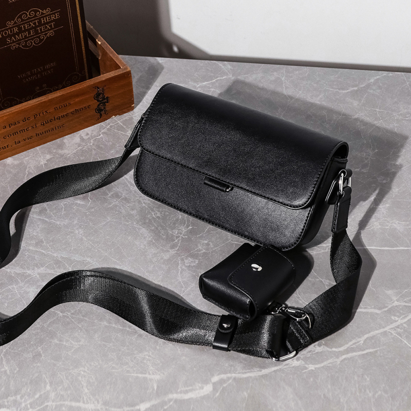 Muška crossbody torba, ulični stil, PVC materijal, karirani uzorak, podstava od poliestera, proljeće 2025