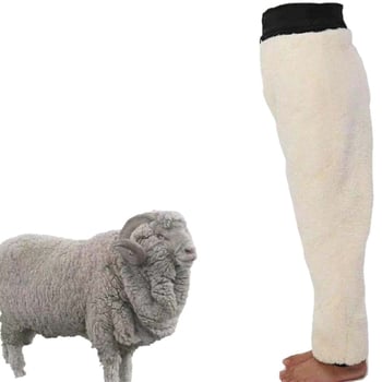 Birka bőrből készült nadrág magas derekú, lazán szabott, vastag téli melegen tartó férfiak és nők számára