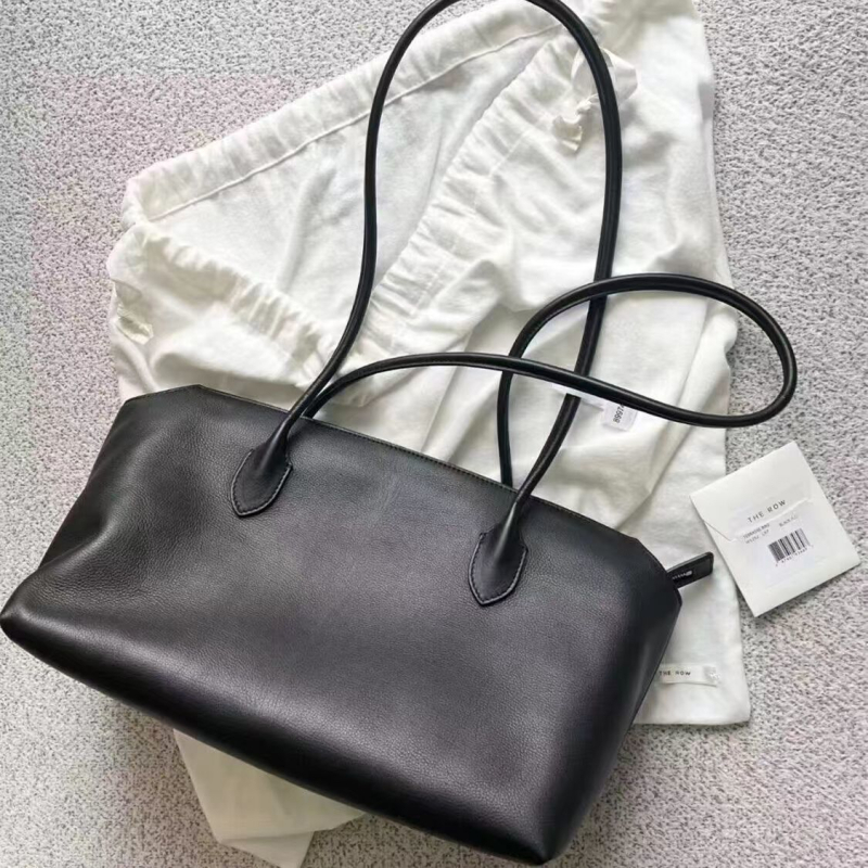 Mu qianli unisex minimalist Tote torba, poliester s kožnom podlogom, proljeće 2024