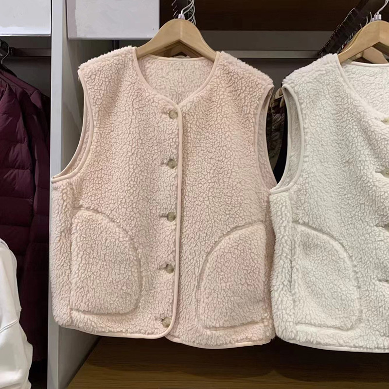 Ženska vest, japansko-korejski ležerni stil, zatvarač, poliester s elastanom, uski kroj