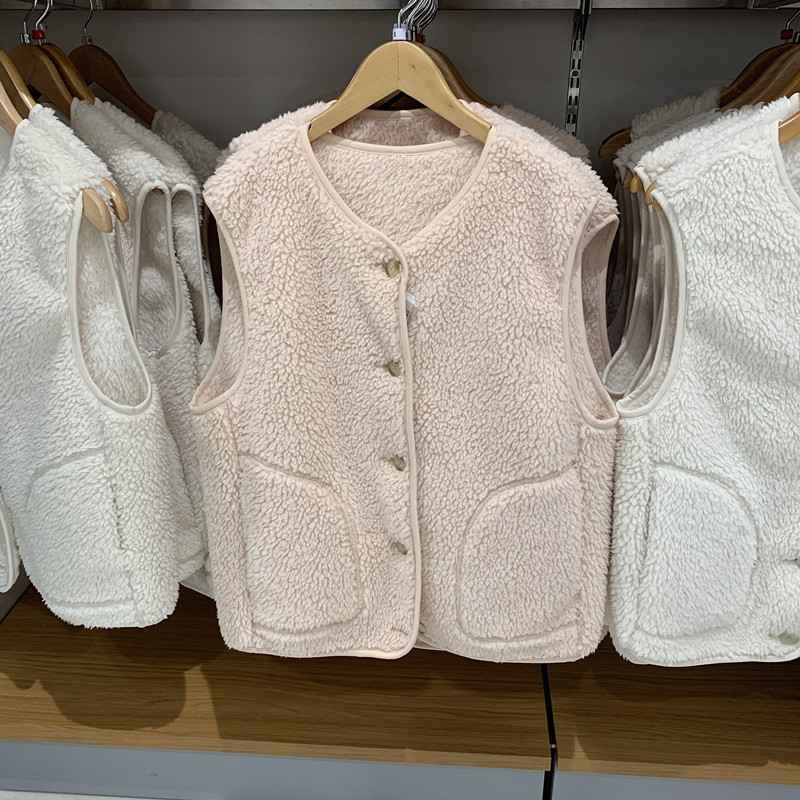 Ženska vest, japansko-korejski ležerni stil, zatvarač, poliester s elastanom, uski kroj