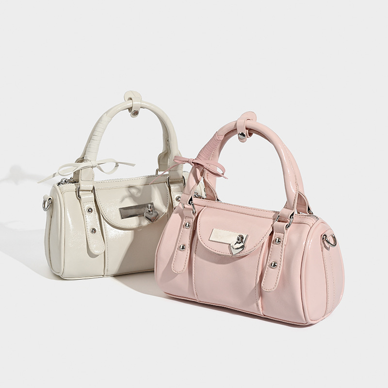 Bowling táska — városi egyszerű stílus, PU anyag, bowling stílus, vízszintes négyzetes alak, cipzár (Stílus: városi egyszerű; Anyag: PU; Bowling stílus; Forma: vízszintes négyzetes alak; Cipzár)