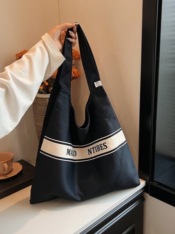 Vászon Tote táska rekreációs utazásokhoz (Horizontális négyzet alakú forma, Poliészter bélés, Belső zseb a telefon számára, Két vállpánt, Tavasz 2025)