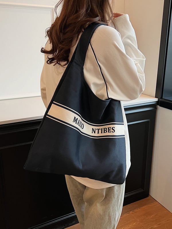 Vászon Tote táska rekreációs utazásokhoz (Horizontális négyzet alakú forma, Poliészter bélés, Belső zseb a telefon számára, Két vállpánt, Tavasz 2025)