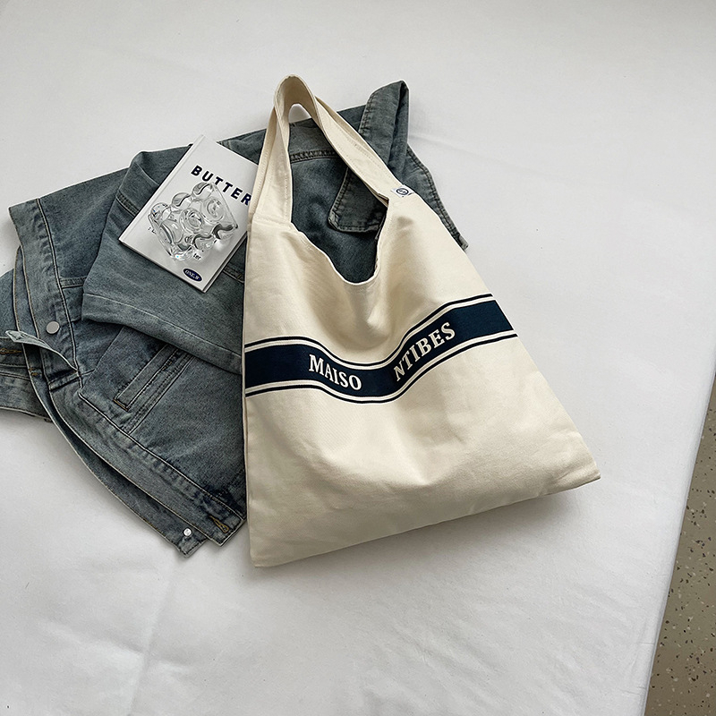 Vászon Tote táska rekreációs utazásokhoz (Horizontális négyzet alakú forma, Poliészter bélés, Belső zseb a telefon számára, Két vállpánt, Tavasz 2025)