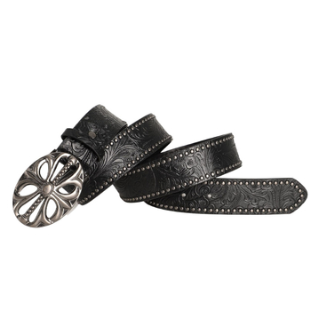 Remen od umjetne kože s kopčom s iglom, širina 2-4 cm; stil: retro, etnički, književno-umjetnički, egzotičan; obrada: perle, reljefni znaci, anti završni premaz.