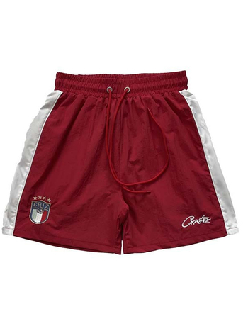 Muške sportske kratke hlače casual stila, srednje visok pojas, vezivanje na čvor, ravni kroj, poliester